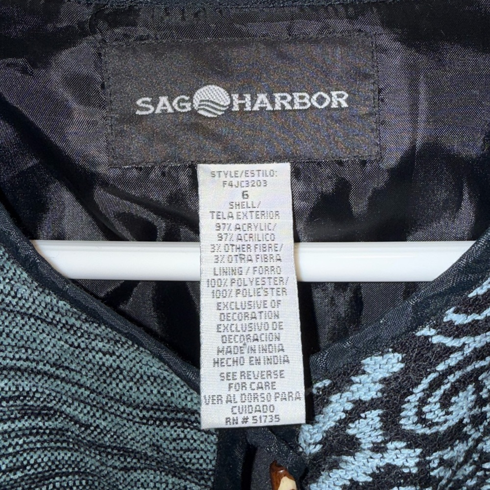 Sag Harbor Multicolor Patchwork Blazer - image 2